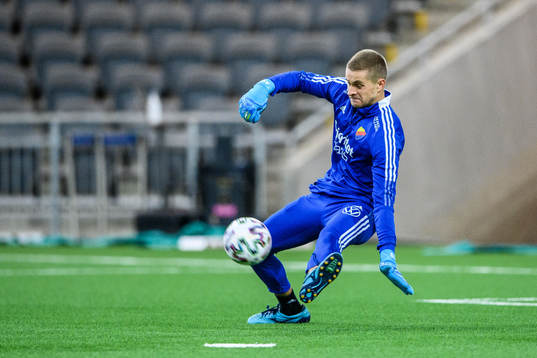 Djurgårdens målvakt Aleksandr Vasyutin