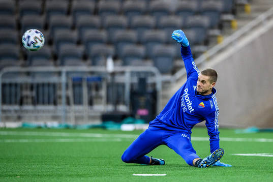 Djurgårdens målvakt Aleksandr Vasyutin