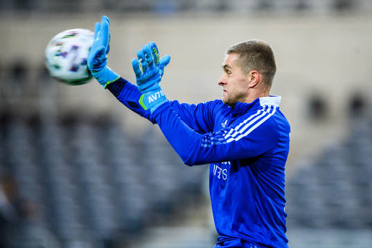 Djurgårdens målvakt Aleksandr Vasyutin
