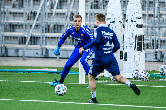Djurgårdens målvakt Aleksandr Vasyutin