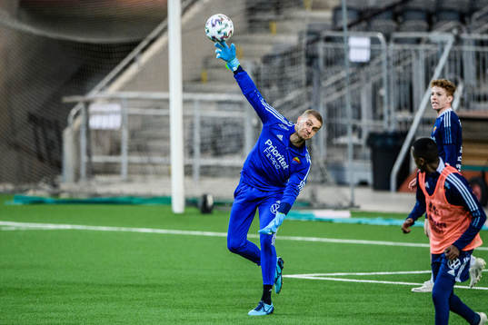 Djurgårdens målvakt Aleksandr Vasyutin