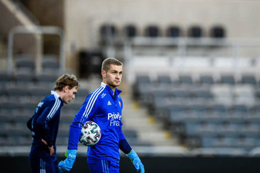 Djurgårdens målvakt Aleksandr Vasyutin