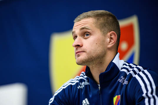 Djurgårdens målvakt Aleksandr Vasyutin