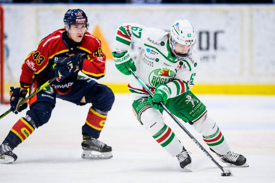 Rögles Leon Bristedt och Djurgårdens Tom Nilsson