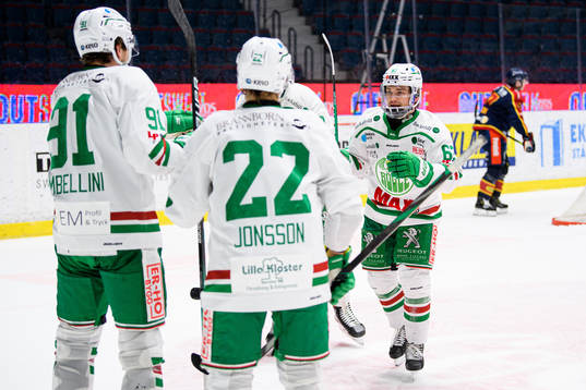 Rögles Adam Tambellini, Samuel Jonsson och Leon Bristedt