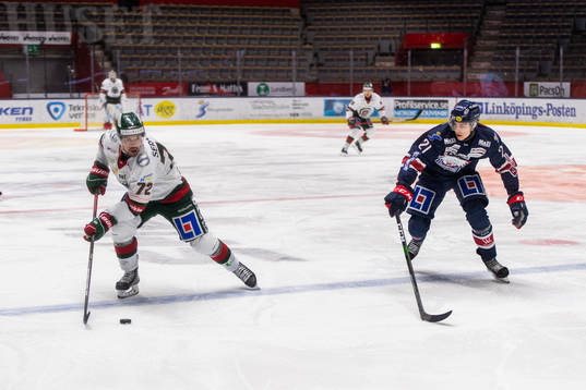 Frölundas Patrik Carlsson och Linköpings Daniel Ljungman