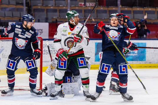 Frölundas Joel Lundqvist och Linköpings Max Lindroth