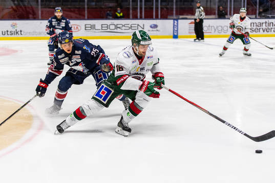 Linköpings Mattias Bäckman och Frölundas Stefan Elliot
