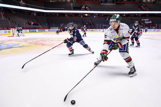 Linköpings Jonas Holös och Frölundas Max Friberg
