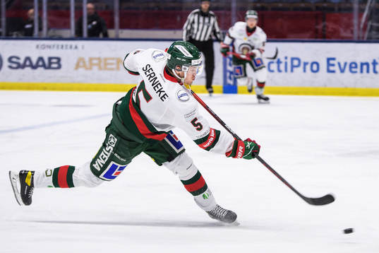 Frölundas Filip Johanssonunder ishockeymatchen i SHL