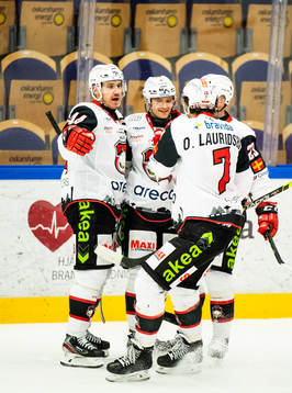 Malmö Redhawks Johan Olofsson jublar