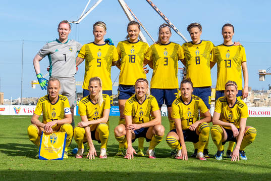 In this handout photo from the Swedish Football Association