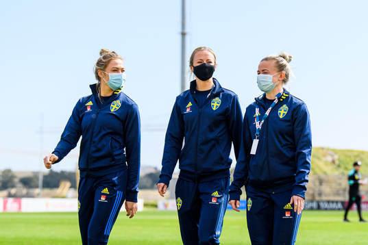 Fridolina Rolfö, Amanda Ilestedt and Hanna Glas