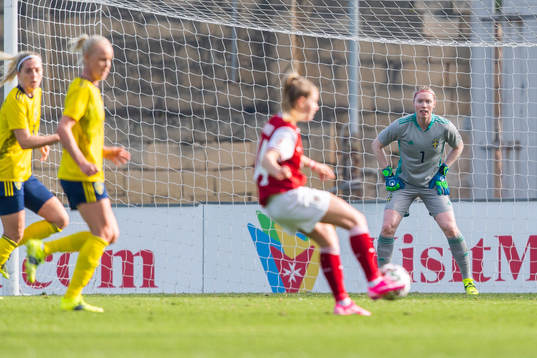 Goalkeeper Hedvig Lindahl of Sweden