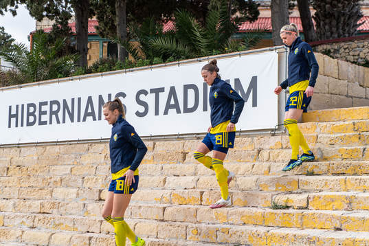 Fridolina Rolfö, Filippa Angeldal and Caroline Seger of