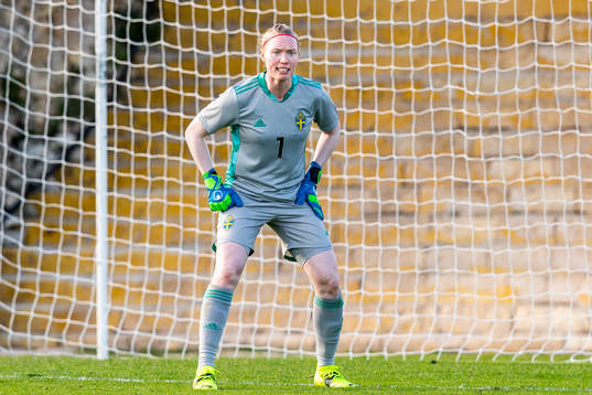Goalkeeper Hedvig Lindahl of Sweden