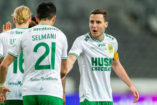 Hammarbys Jeppe Andersen jublar
