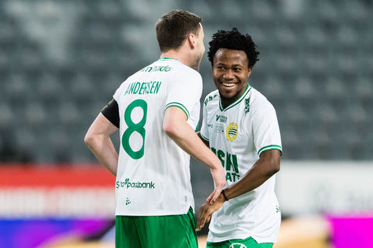 Hammarbys Jeppe Andersen jublar