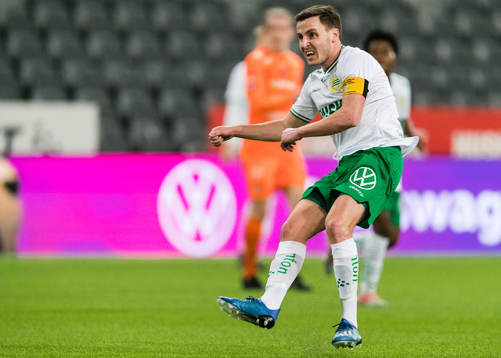 Hammarbys Jeppe Andersen med ett skott