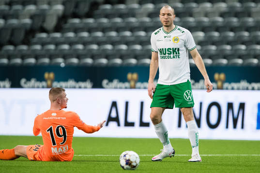 AFC Eskilstunas Alexander Ahl Holmström reagerar