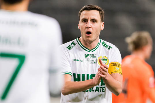 Hammarbys Jeppe Andersen jublar