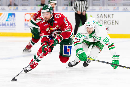 Frölundas Jan Mursak och Rögles Ted Brithén