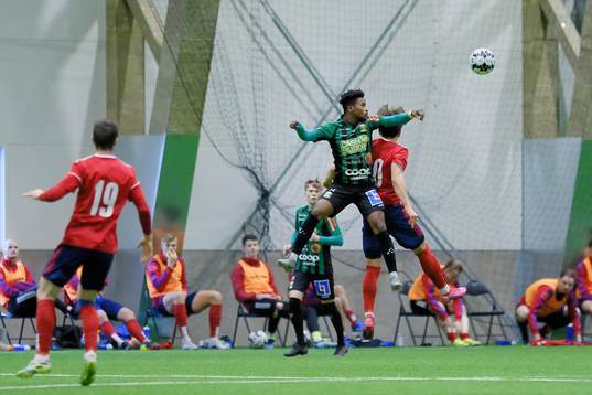 under träningsmatchen i fotboll mellan Varberg och Öster