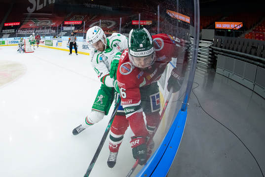 Rögles Mattias Sjögren och Frölundas Stefan Elliot