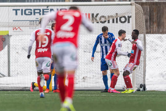 Sandvikens Ahmed Bonnah jublar