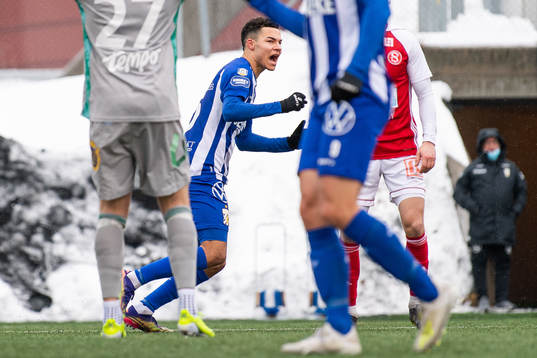 IFK Göteborgs Alexander Jallow jublar