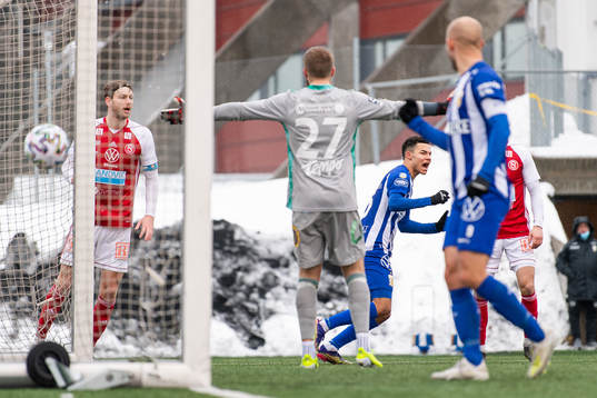 IFK Göteborgs Alexander Jallow jublar