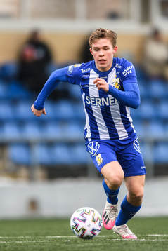 IFK Göteborgs Isak Dahlqvist fotbollsmatchen i Svenska