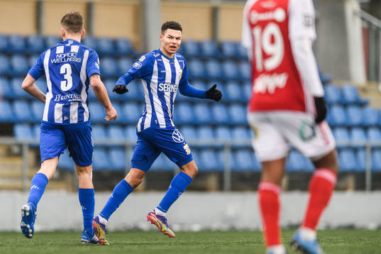 IFK Göteborgs Alexander Jallow jublar