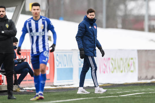 Sandvikens tränare Martin Falk