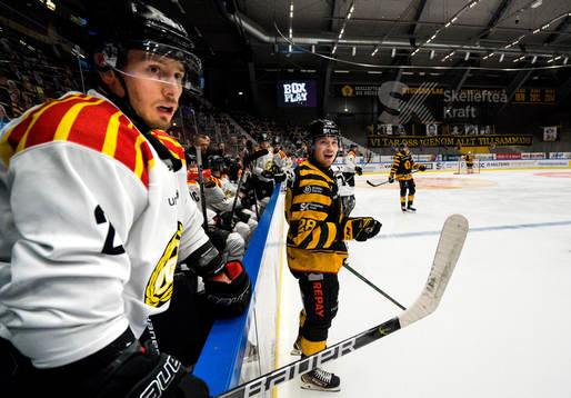 Brynäs Kristofer Berglund och Skellefteås Jesper Frödén