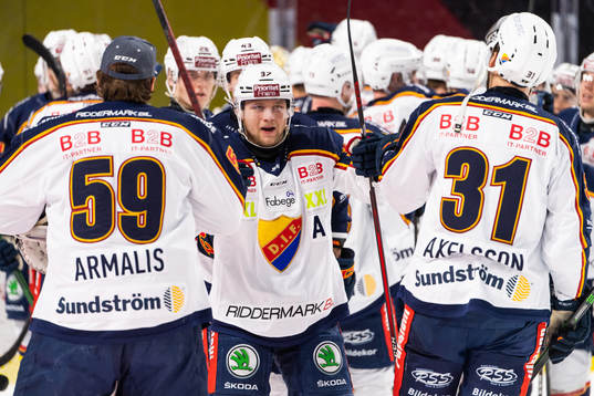 Djurgårdens Tobias Björnfot jublar