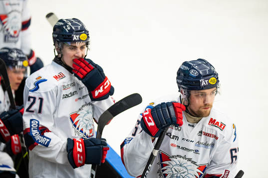 Linköpings Jarno Kärki och Markus Ljungh deppar