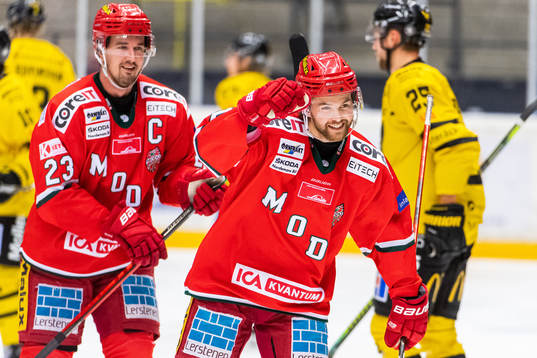 Modos Anton Öhman jublar
