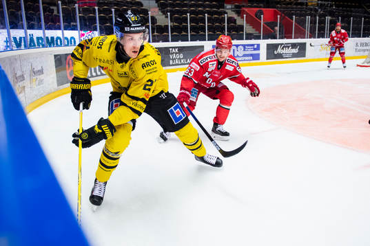 Västerås Sebastian Benker och Modos Tommy Enström