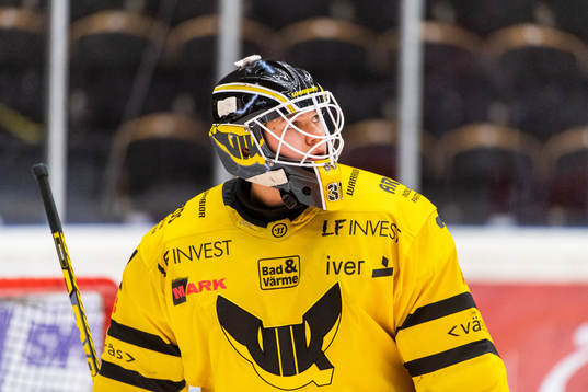 Västerås målvakt Jesper Myrenberg deppar