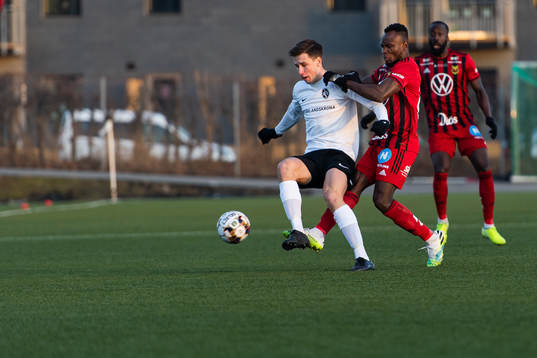 Landskronas Filip Olsson och Östersunds Samuel Laryea