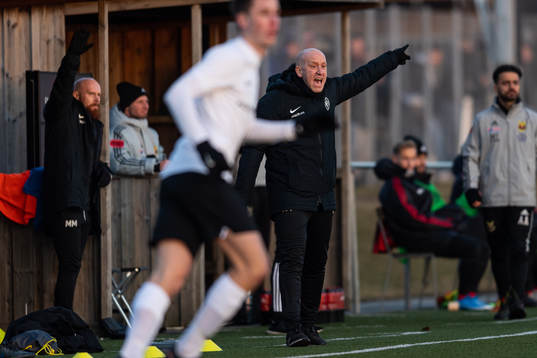 Landskronas tränare Billy Magnusson reagerar