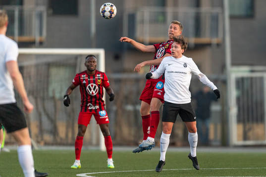 Östersunds Ludvig Fritzson mot Landskronas Filip Ottosson