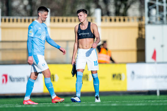 Malmö FFs Marcus Antonsson och Anel Ahmedhodzic deppar