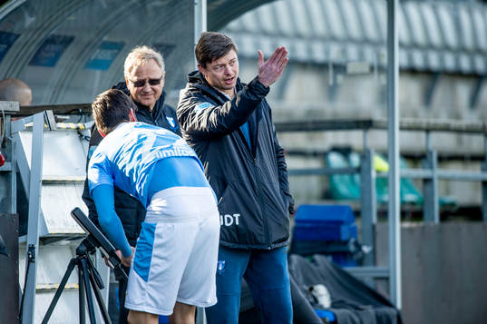 Malmö FFs huvudtränare Jon Dahl Tomasson och Adi Nalic
