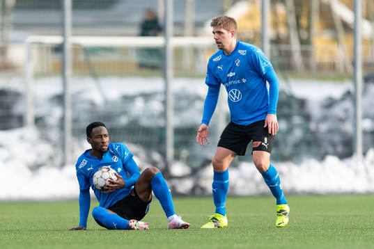 Halmstads Sadat Karim och Mikael Boman deppar