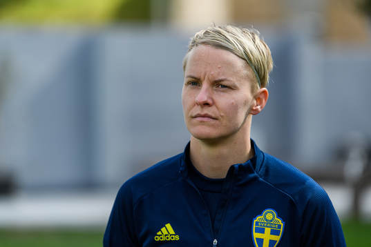 Nilla Fischer is interviewed by the media