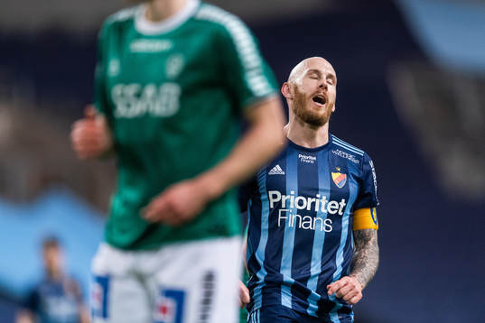 Djurgårdens Magnus Eriksson deppar