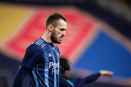 Djurgårdens Emir Kujovic deppar