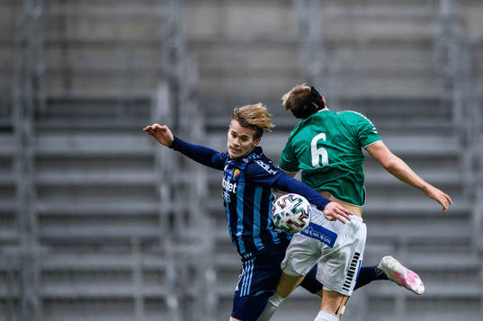 Djurgårdens Hampus Finndell och Brages Bjarni Mark